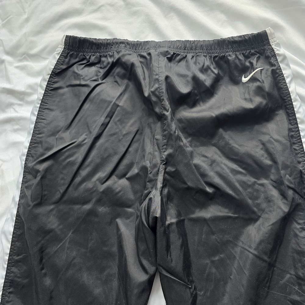 Nike Reversible Track Pants Black White Stripe Athletic Pants Size M